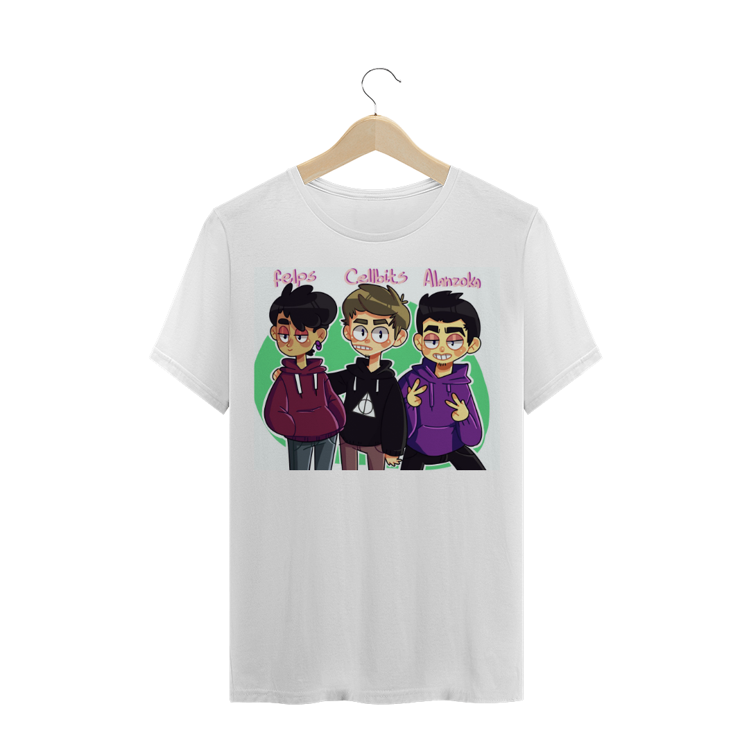 Camiseta Felps, Cellbit e Alan ( Modelo 2 )