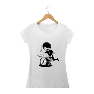 Nome do produtocamiseta feminina baterista