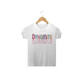 Nome do produto  Camiseta Infantil BTS Dynamite