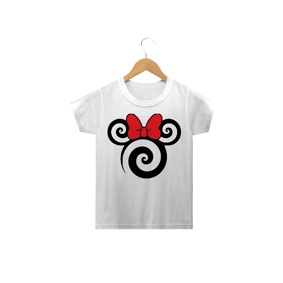 Camiseta Infantil cute Minnie Vermelha