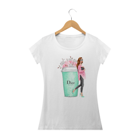 camiseta feminina flores Dior 