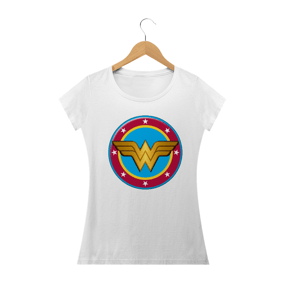 Camiseta feminina Mulher Maravilha Dourado