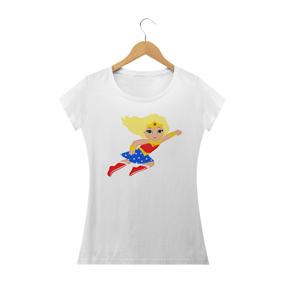 camiseta Mulher Maravilha loirinha