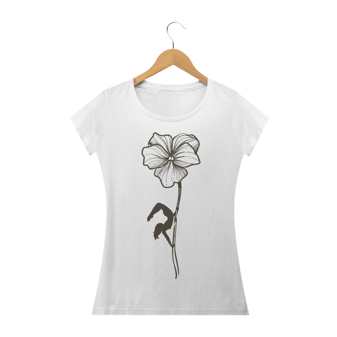 Camiseta Pole Flor Baby Long Quality