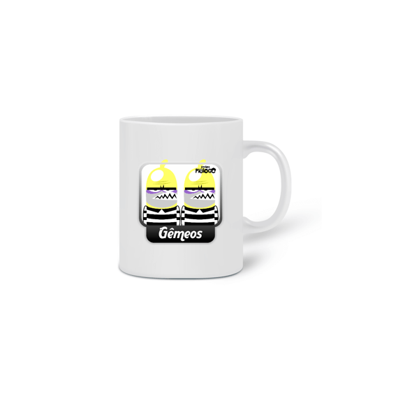 Caneca Signo Gêmeos Cacetes de Pijama