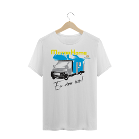 CAMISETA TRADICIONAL - MOTORHOME EU VIVO ISSO