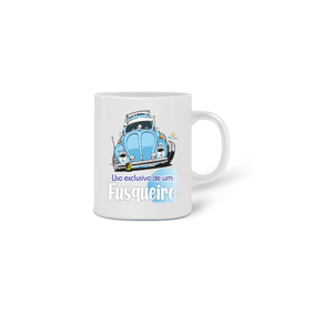 CANECA DE PORCELANA ARTE FRONTAL - FUSCA