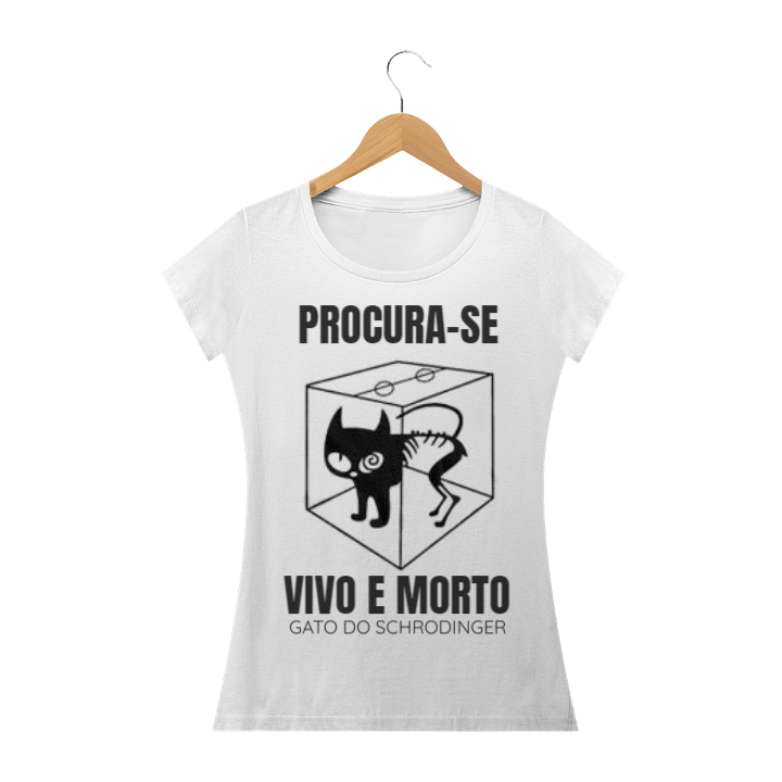 Camiseta Gato do Schrodinger Fem.