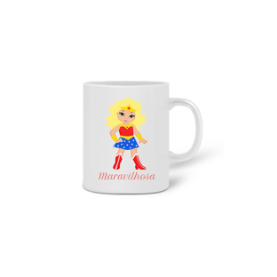 Nome do produtoCaneca Mulher Maravilha loira