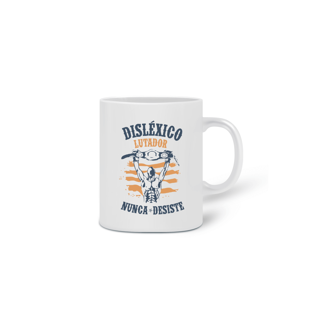 Nome do produto: Caneca Disléxico Lutador