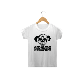 Camiseta Infantil Insanos Caveira Preta