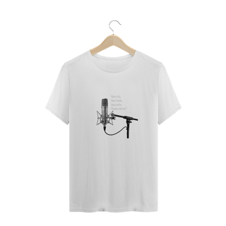 Nome do produto Camiseta microfone branca