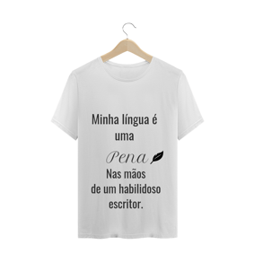 minha língua é uma pena