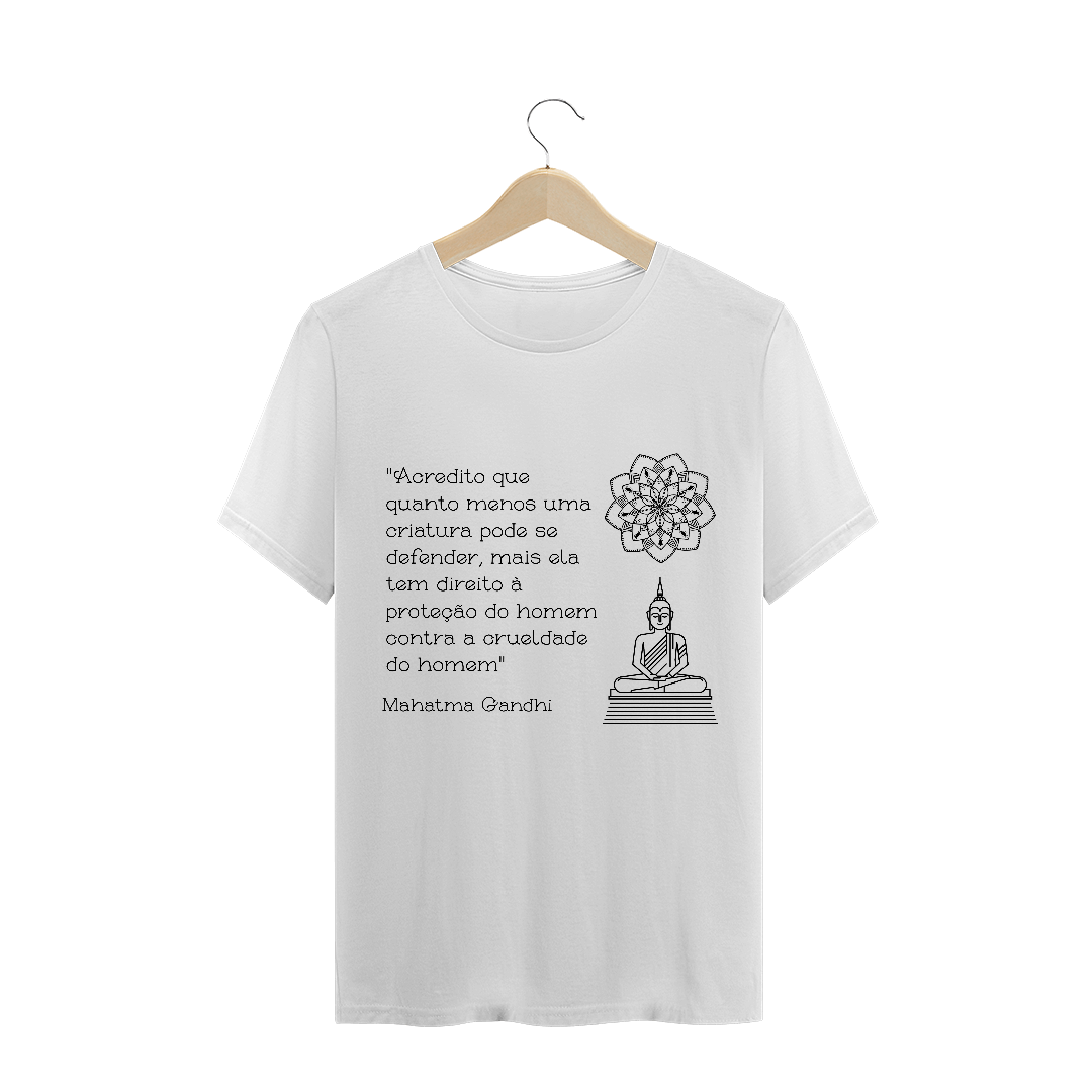 Nome do produto: Camiseta Vegana Unissex Mahatma Gandhi