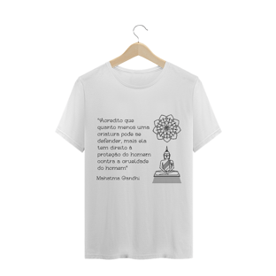 Nome do produtoCamiseta Vegana Unissex Mahatma Gandhi