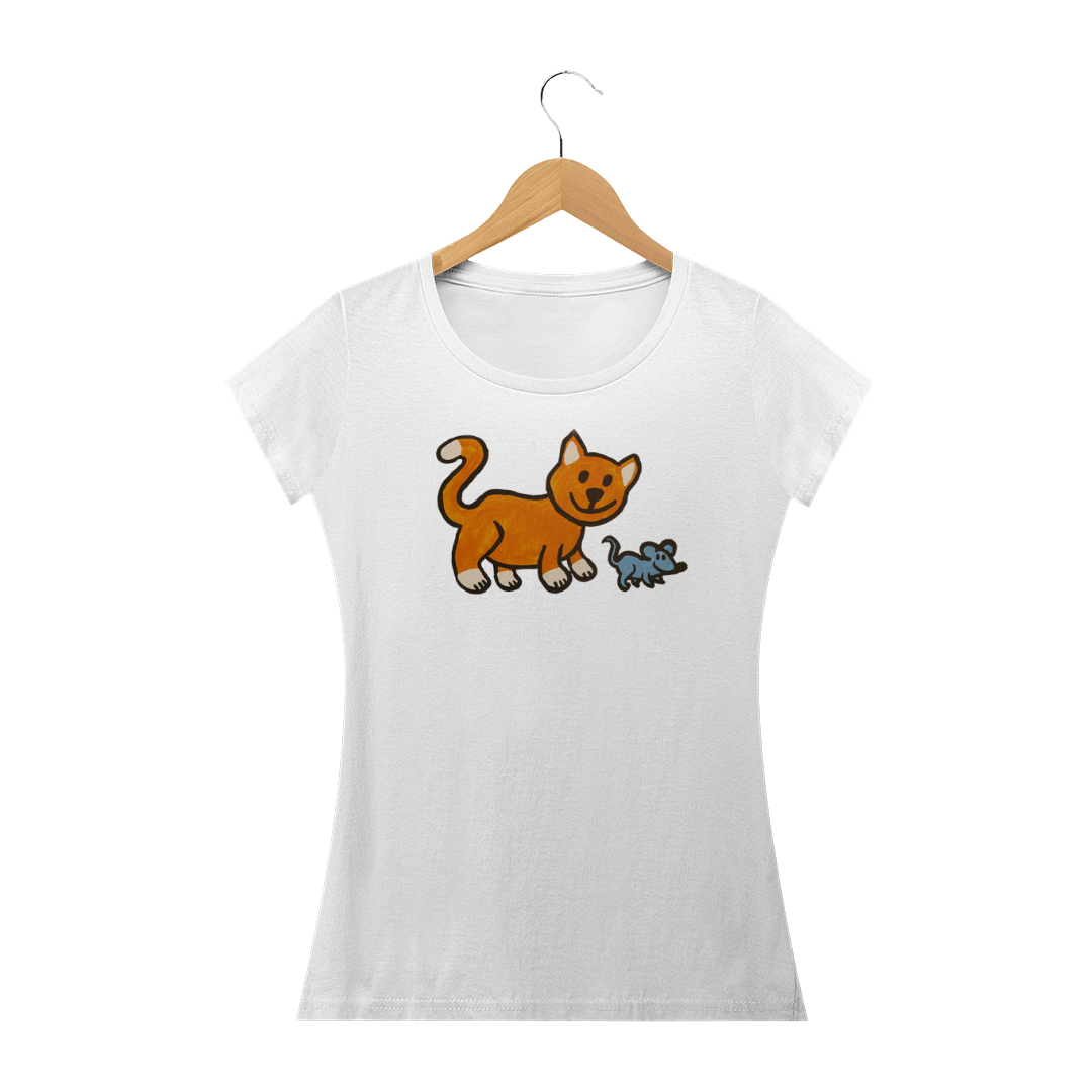 Camisa Feminina Gato