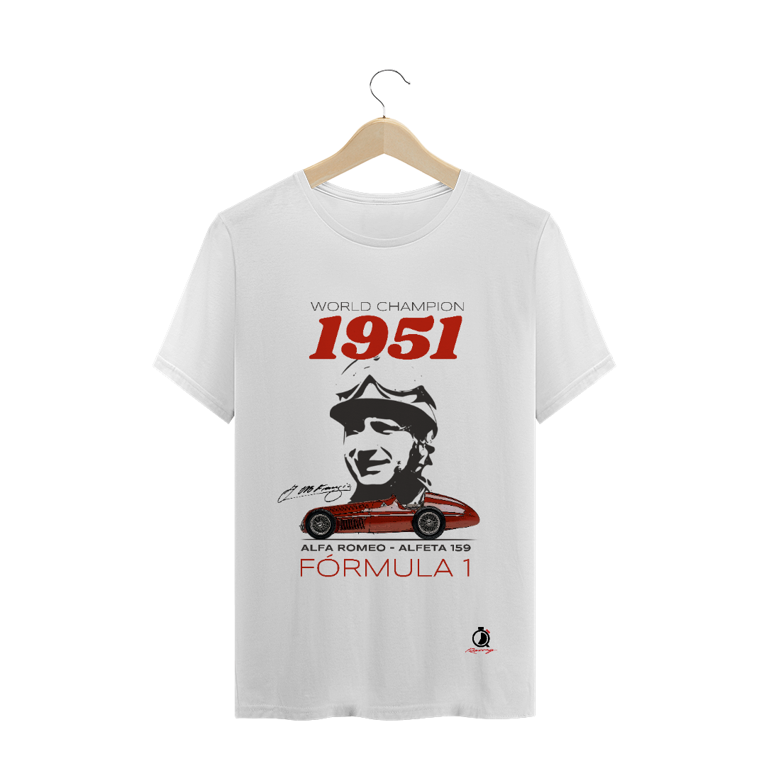 Nome do produto: T-Shirt Prime Quick Racing | Fangio 1951 Alfa Romeo