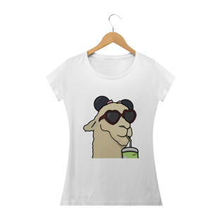 Nome do produtoCamiseta Feminina Sticker Lhama
