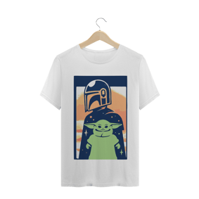 Camiseta Masculina - Mandalorian e Baby Yoda