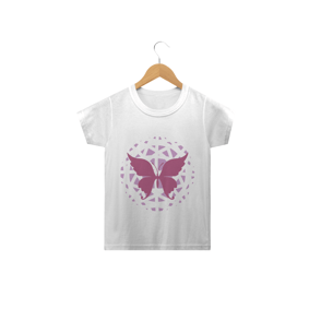 camiseta infantil borboleta
