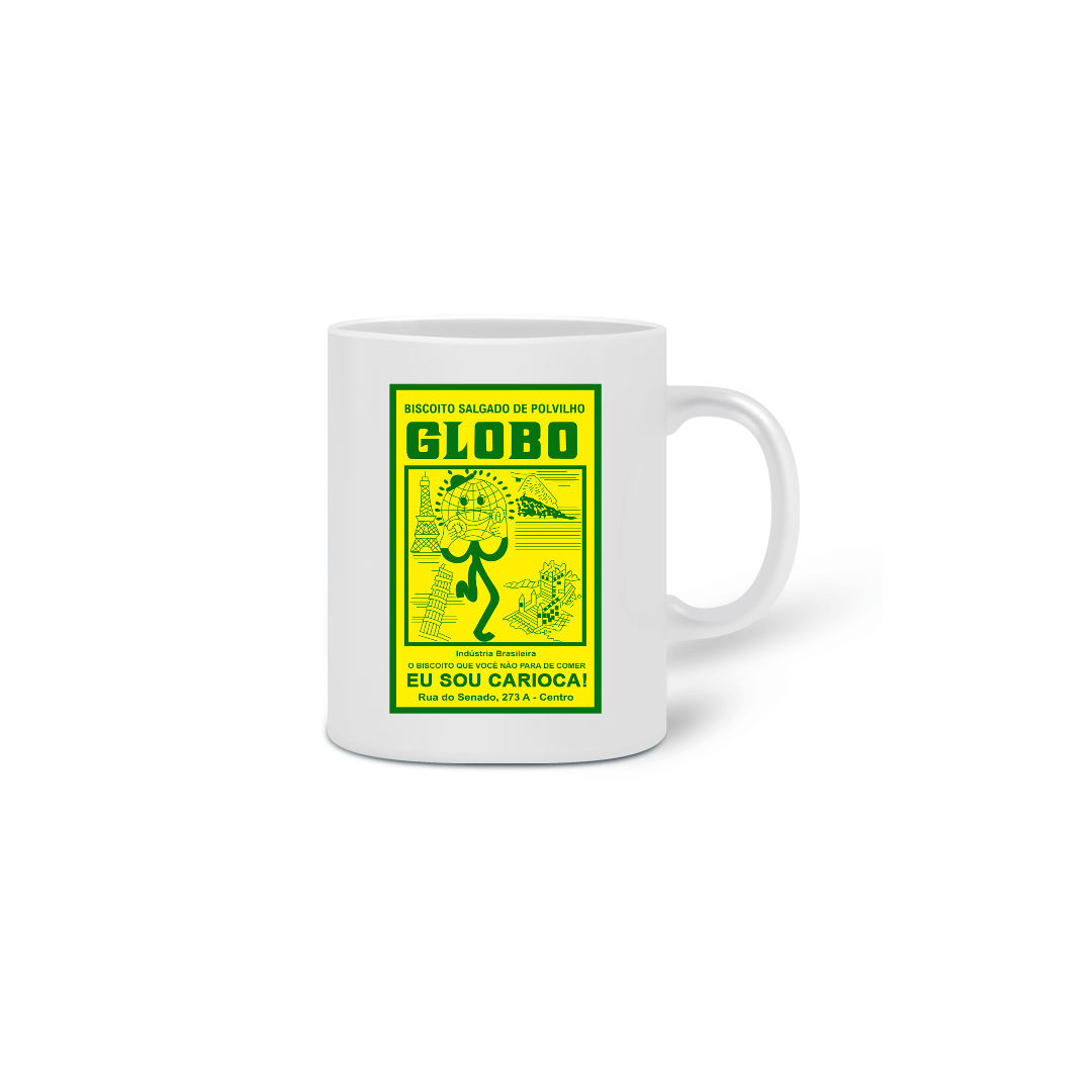 Nome do produto: Caneca Biscoito Globo