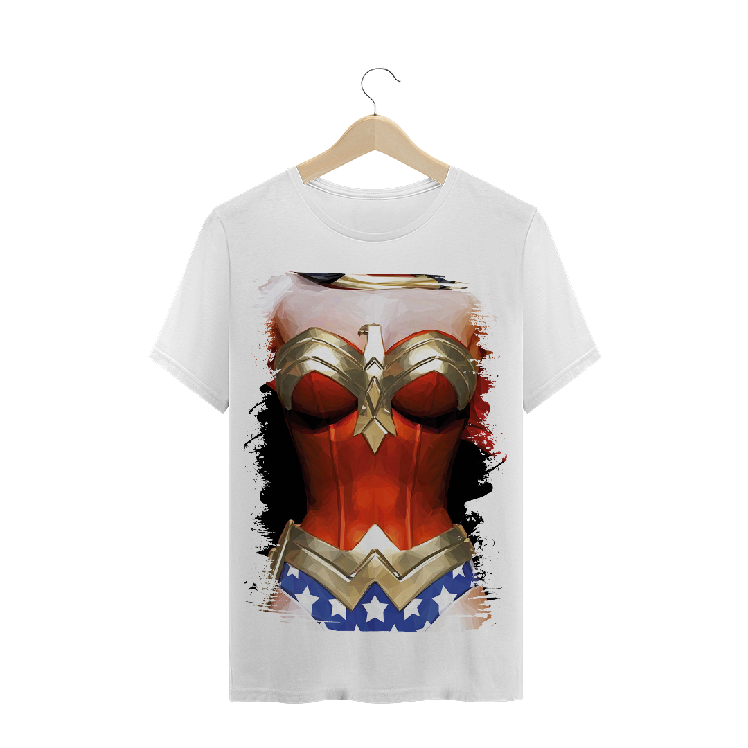 Nome do produto: Camiseta Masculina Mulher Maravilha