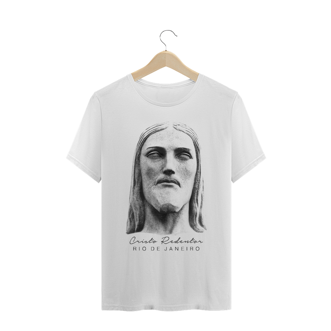 Nome do produto: Camiseta Masculina Cristo Redentor rosto 2