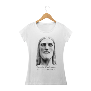 Camiseta Feminina Cristo Redentor rosto 2