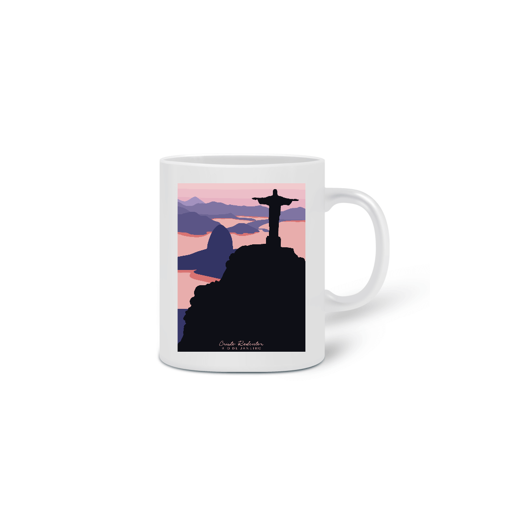 Caneca Cristo Redentor Baía de Guanabara