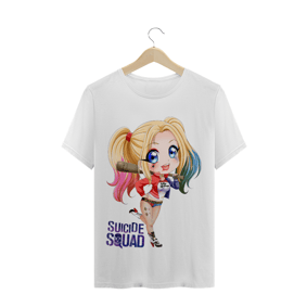 Camiseta Arlequina Chibi (personagens)