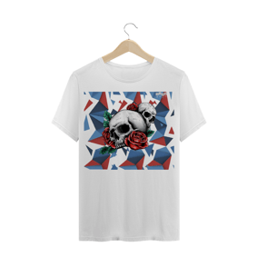 TSHIRT MASCULINA VIBEROÇA - SKULL AND ROSES