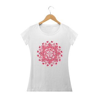 Nome do produto BABY LONG MANDALA VERMELHA FOLHAS