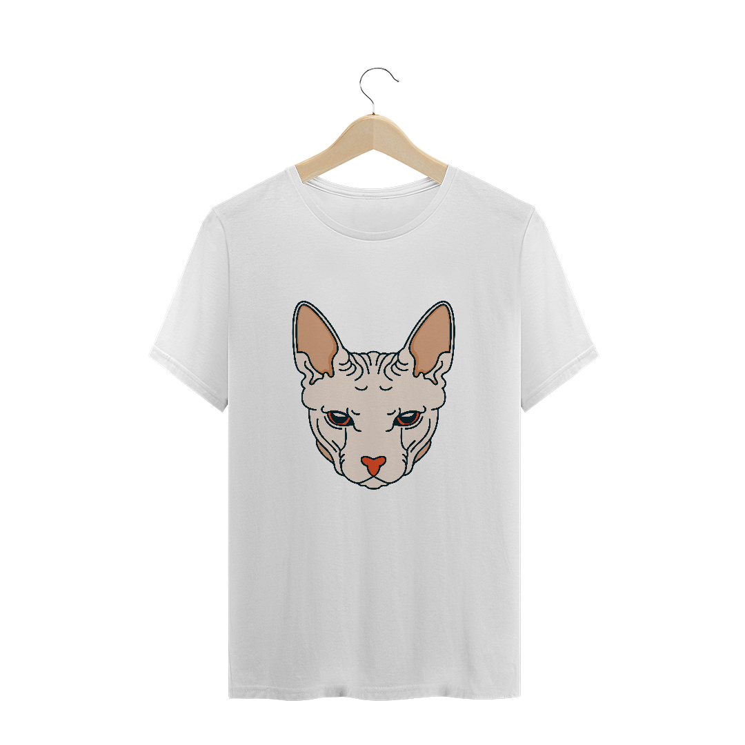 Nome do produto: Camisa Gato Sphynx Masculino