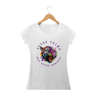 Nome do produtoCamiseta babylook - estou calma mas estou nervosa