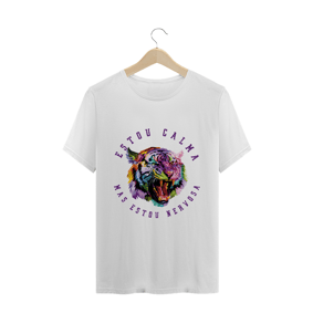 Camiseta estou calma mas estou nervosa