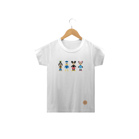 Camisa infantil Mickey pixel .lalu