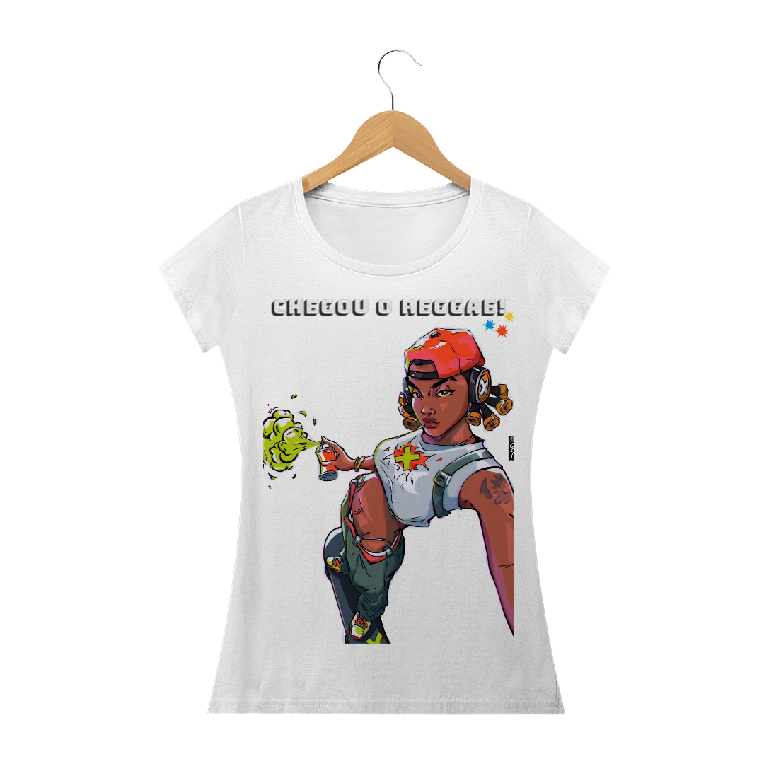 Camiseta Feminino CHEGOU O REGGAE! Raze