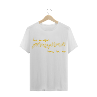 Nome do produtoCAMISETA The music lives in me // música