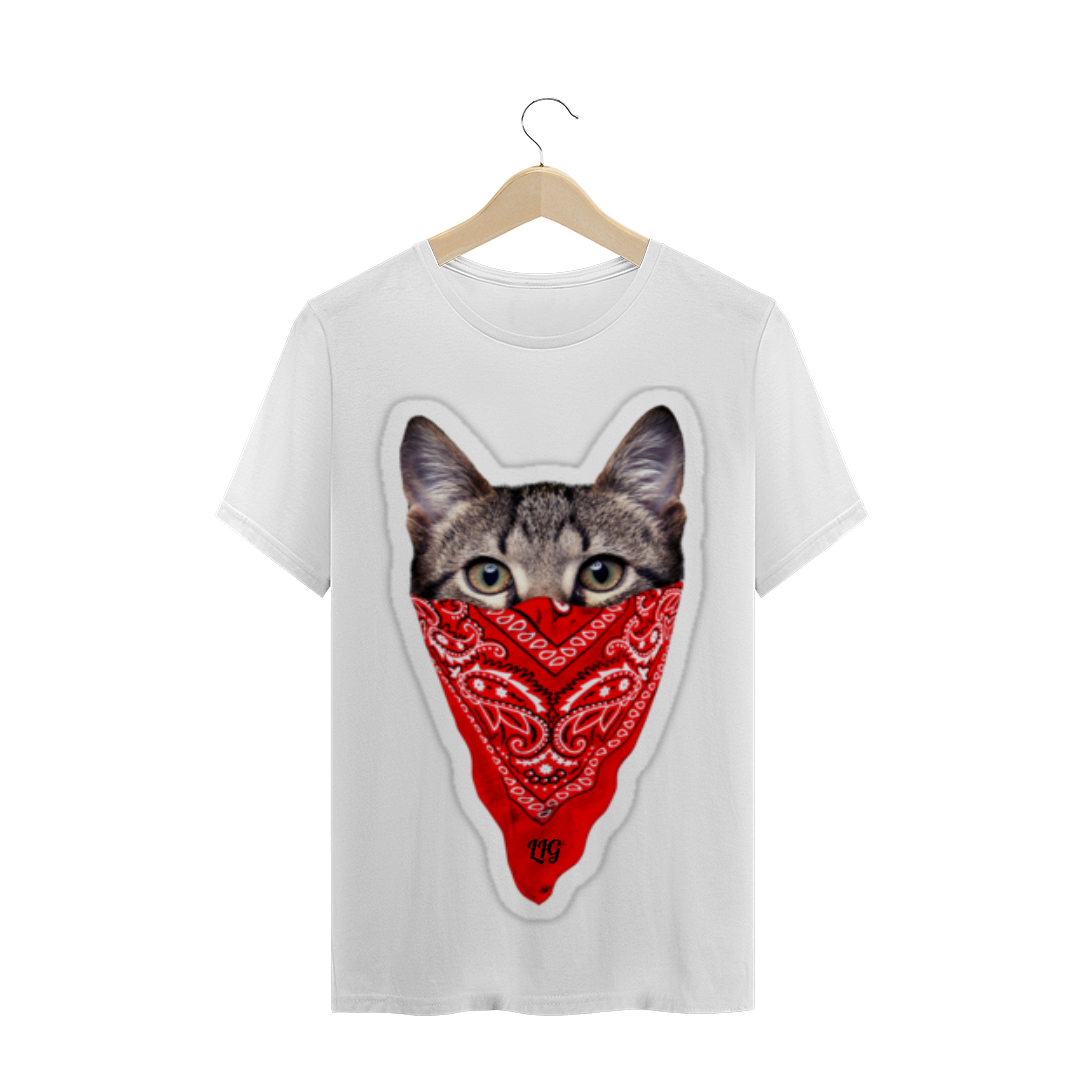Nome do produto: Camisa Masculina Gangster Cat Life Is Good