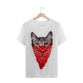 Camisa Masculina Gangster Cat Life Is Good