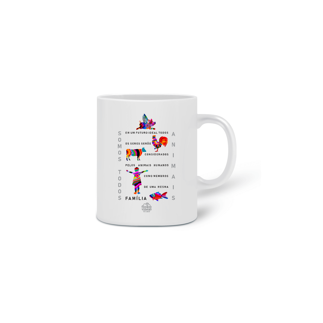 Nome do produto: Somos todos animais caneca