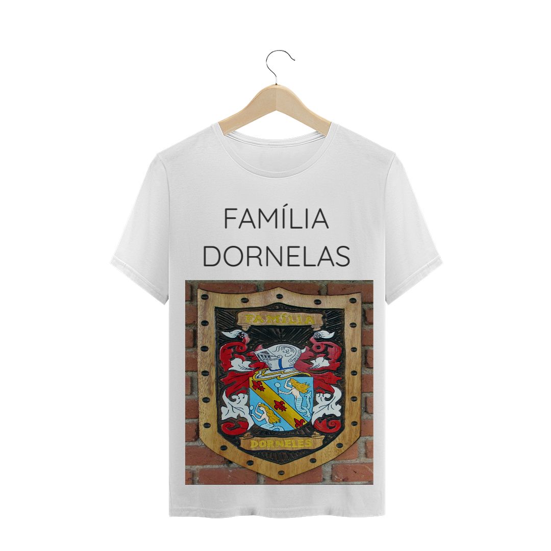 Nome do produto: CAMISETA BRASÃO FAMILIA DORNELAS
