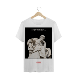 Nome do produtoCamiseta Sócrates - Eu não sei