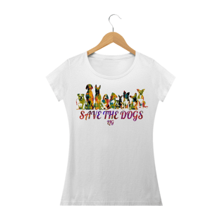 Nome do produtoBaby Look Save The  Dogs Life Is Good