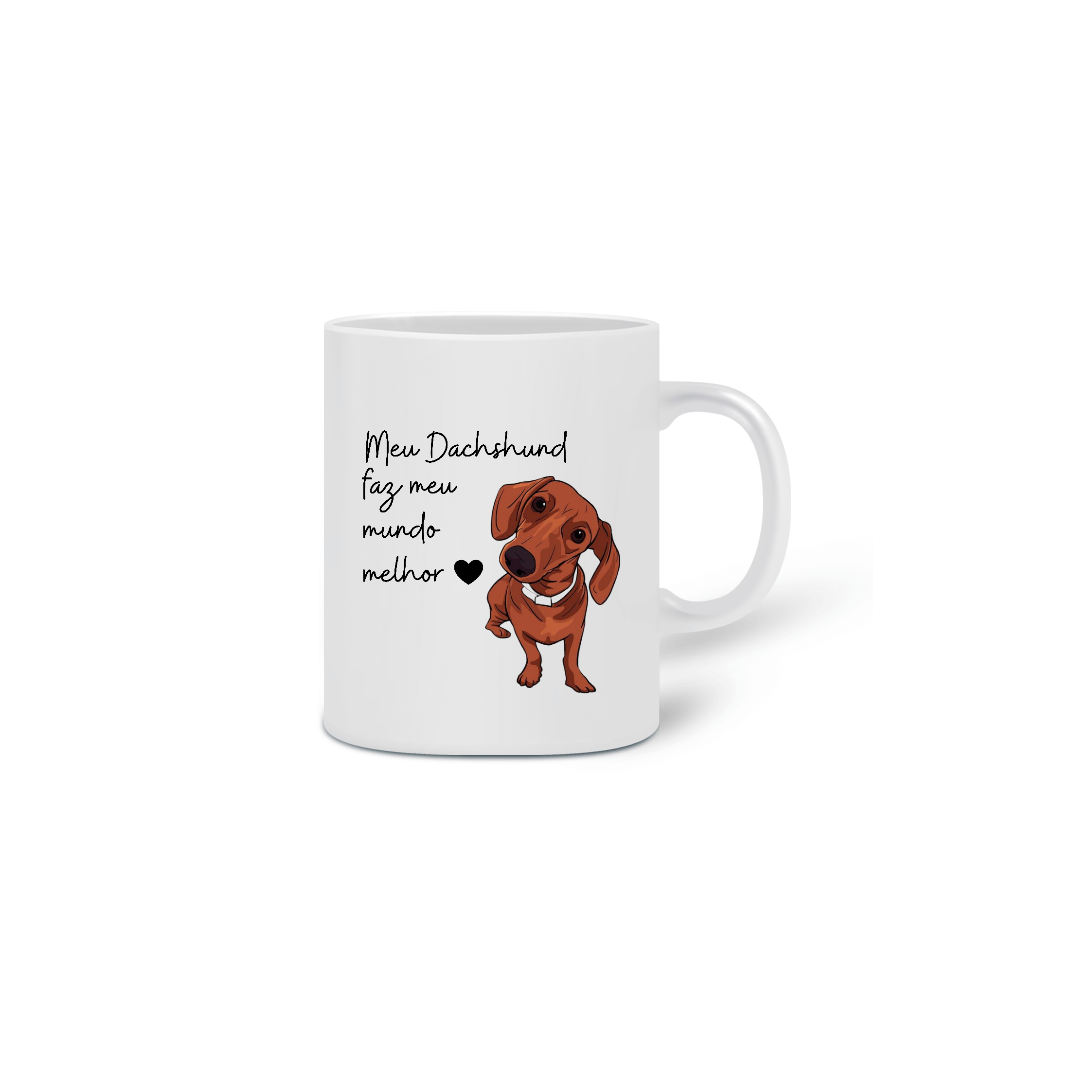 Nome do produto: Caneca Personalizada Dachshund
