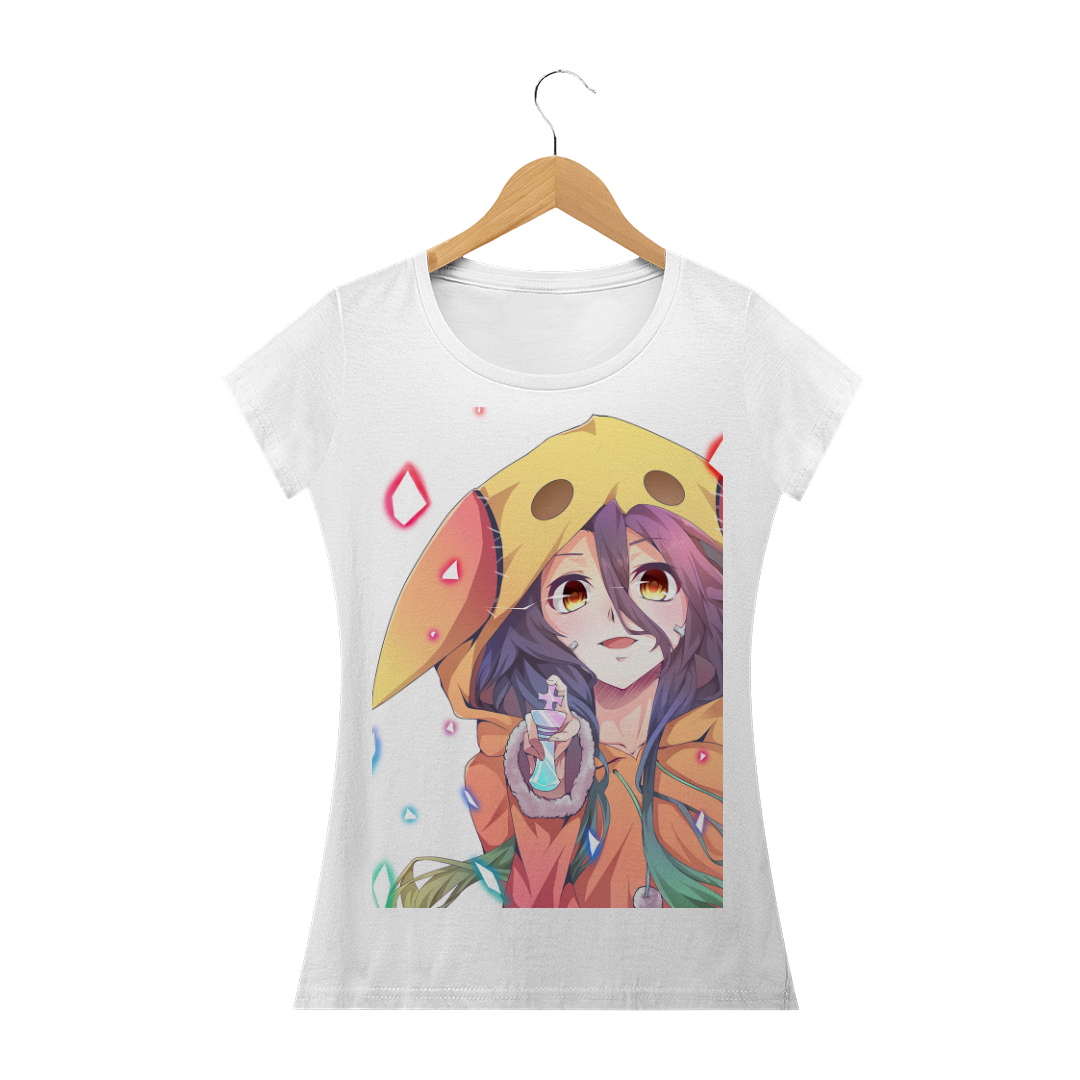 Nome do produto: Camiseta Feminina Anime No Game No Life