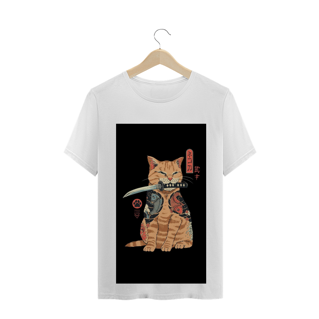 Nome do produto: Camisa gato samurai