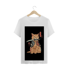 Camisa gato samurai