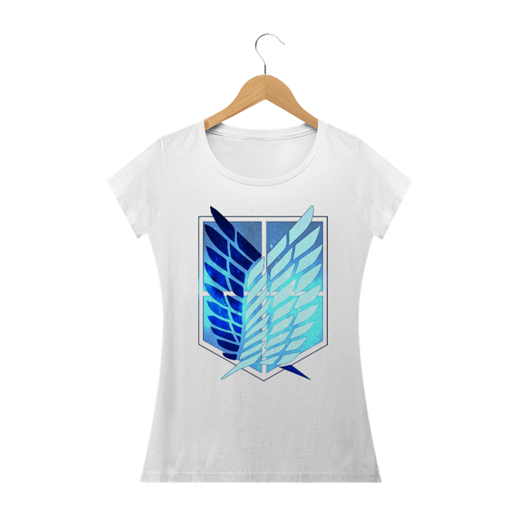 Camisa feminina Attack on Titan - PROMOÇÃO DE INAUGURAÇÃO DE 59,90 POR APENAS 45,69