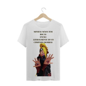 CAMISA DEIDARA - MINHAS MÃOS TEM BOCAS (BRANCA) Nome do produto  CAMISA DEIDARA - MINHAS MÃOS TEM BOCAS (BRANCA)